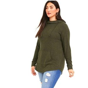 Torrid olive hoodie  size 2